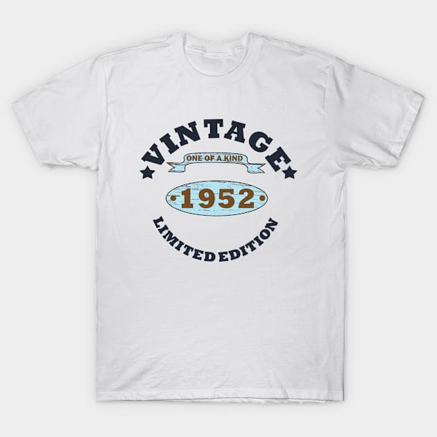 vintage 1952 birthday limited edition T-Shirt by omitay